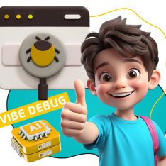 Тестирование & Vibe Debug. Охотники за багами - КИБЕРшкола программирования для детей, компьютерные курсы для школьников, начинающих и подростков - KIBERone г. Усады