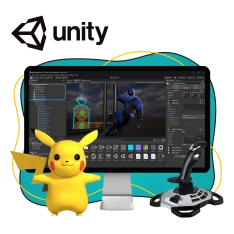 Мир игр на Unity 2D на популярном движке + AI-помощники - КИБЕРшкола программирования для детей, компьютерные курсы для школьников, начинающих и подростков - KIBERone г. Усады