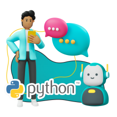 Умный чат-бот на Python - КИБЕРшкола программирования для детей, компьютерные курсы для школьников, начинающих и подростков - KIBERone г. Усады