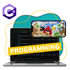 Программирование на C#. Удивительный мир 2D-игр - КИБЕРшкола программирования для детей, компьютерные курсы для школьников, начинающих и подростков - KIBERone г. Усады